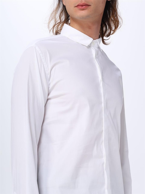 엠포리오 아르마니 SS23 Emporio Armani Cotton Blend Shirt D41CC2 D1BC0 100 White