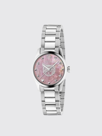 구찌 SS23 Gucci G-Timeless Steel Watch with Pink Mother of Pearl Dial YA1265013 NULL Pink