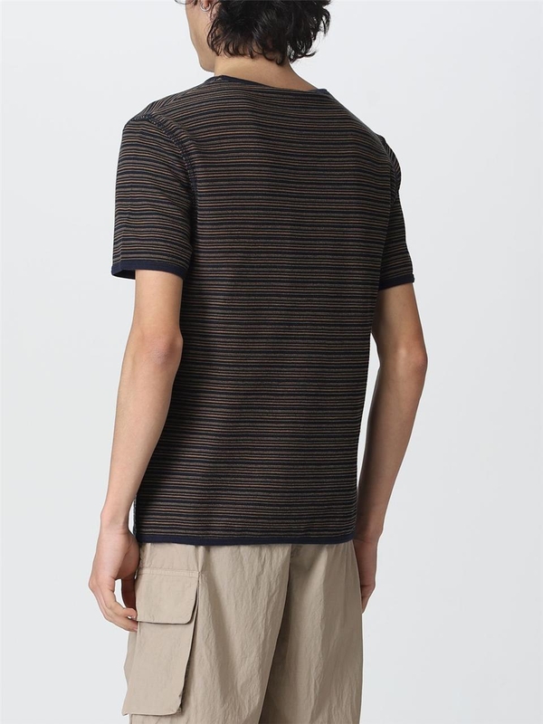 아워레가시 SS23 T-shirt Our Legacy in misto cotone M2236TN NAVY/BROWN Navy Blue