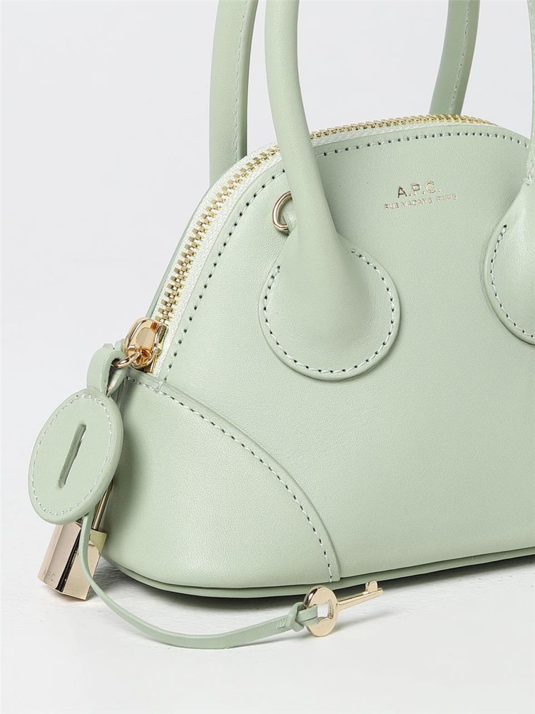 아페쎄 SS23 Emma APC leather bag PXAWVF61816 KAT Green