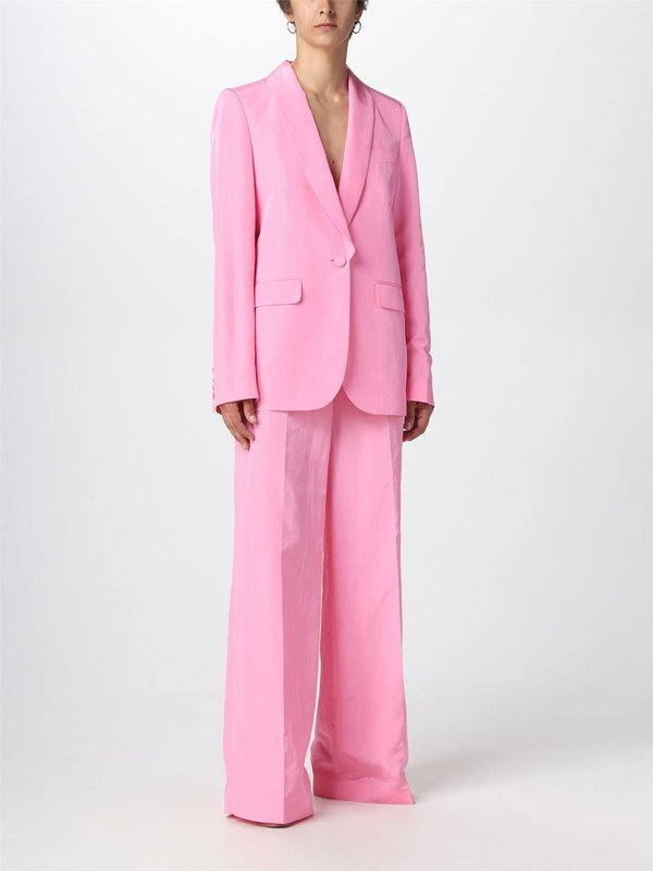 엠에스지엠 SS23 Msgm trousers in viscose blend 3442MDP13237309 12 Fuchsia