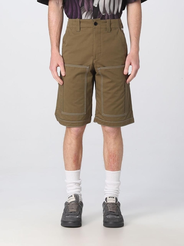 엠에스지엠 SS23 Msgm cotton blend shorts MB09X237012 38 Green