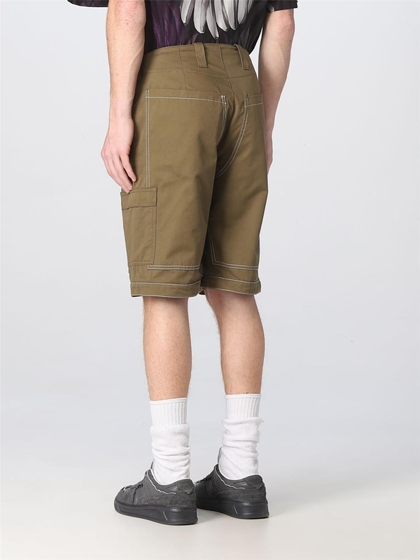 엠에스지엠 SS23 Msgm cotton blend shorts MB09X237012 38 Green