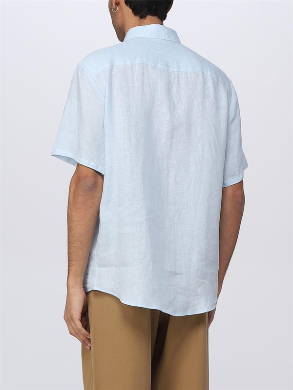 아페쎄 SS23 Apc linen shirt LIAEKH12551 IAB Light Blue