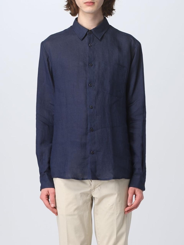 아페쎄 SS23 Apc linen shirt LIAEKH12545 IAJ Blue