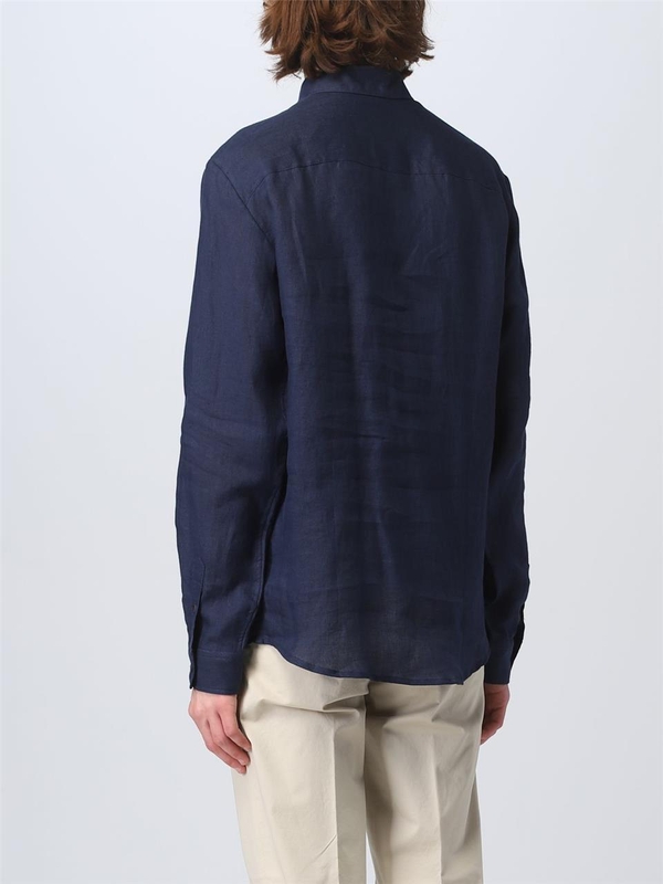 아페쎄 SS23 Apc linen shirt LIAEKH12545 IAJ Blue