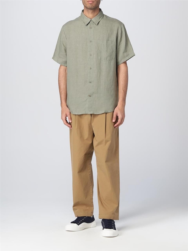 아페쎄 SS23 Apc linen shirt LIAEKH12551 KAE Green