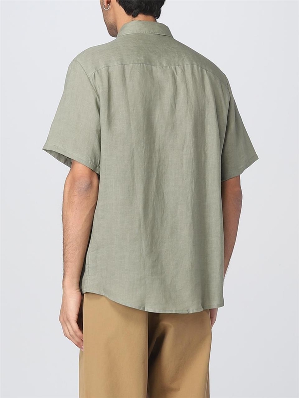 아페쎄 SS23 Apc linen shirt LIAEKH12551 KAE Green