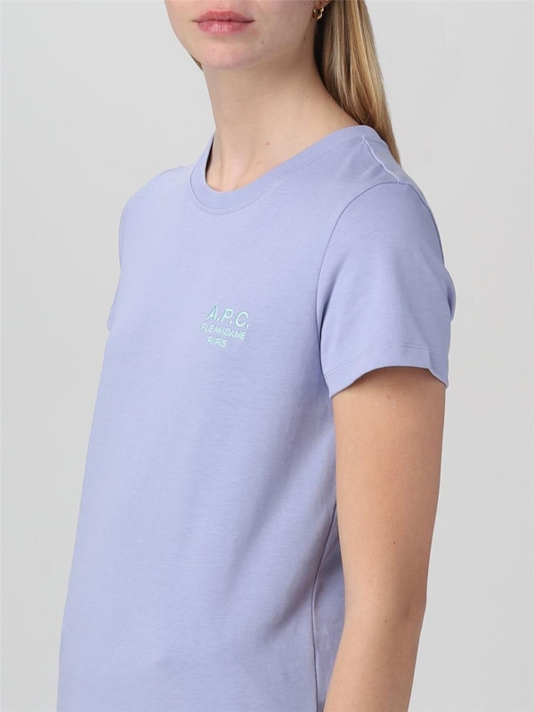 아페쎄 SS23 T-shirt A.p.c. in cotone COEZCF26848 HAD Lilac