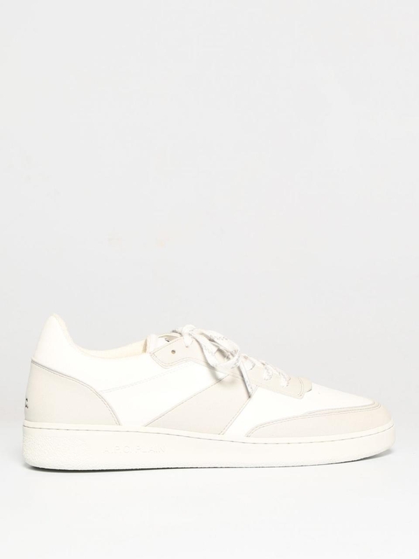 아페쎄 SS23 APC Synthetic Leather Sneakers PUABEM56112 AAB White