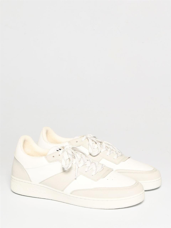 아페쎄 SS23 APC Synthetic Leather Sneakers PUABEM56112 AAB White