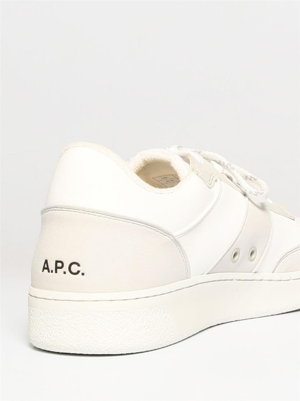 아페쎄 SS23 APC Synthetic Leather Sneakers PUABEM56112 AAB White