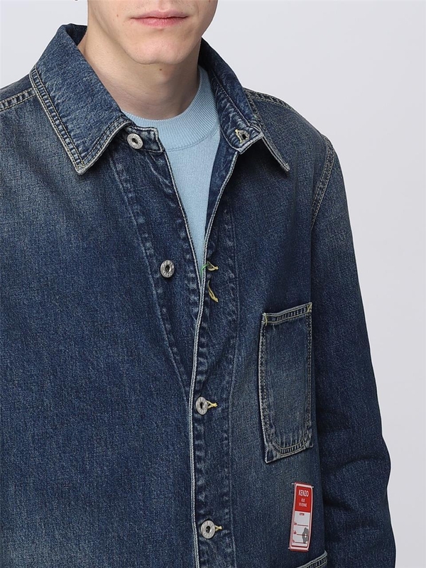 겐조 SS23 Kenzo Workwear Denim Jacket FD55DV1026B2 DD Denim