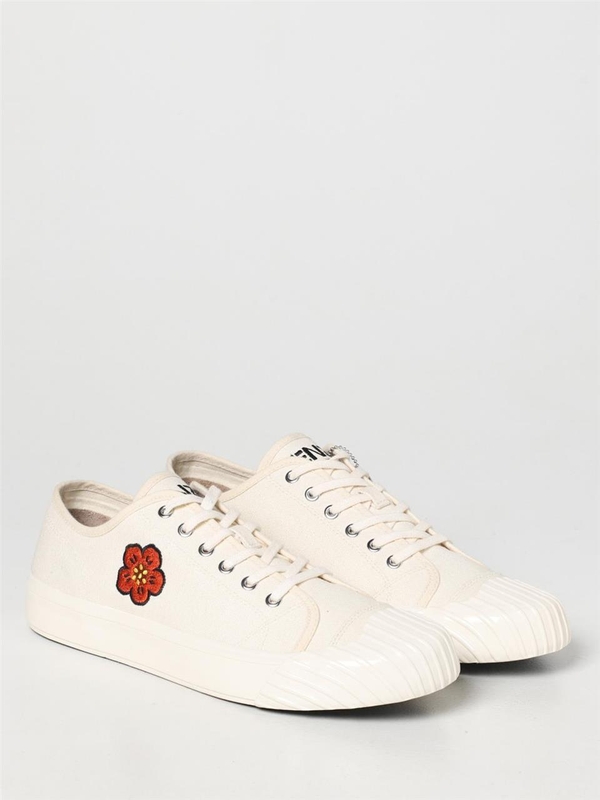 겐조 SS23 Sneakers Kenzo in canvas FD55SN010F73 04 Cream