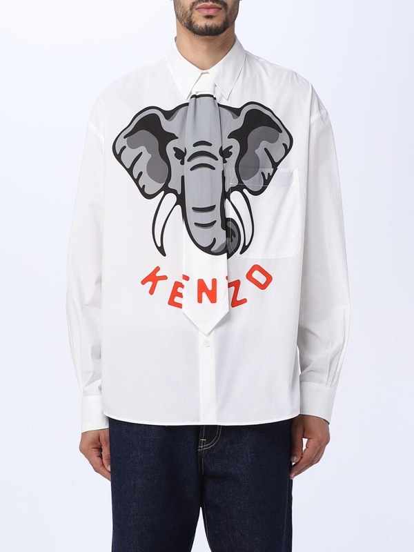 겐조 SS23 Kenzo Mens Shirt FD55CH4219I4 02 White