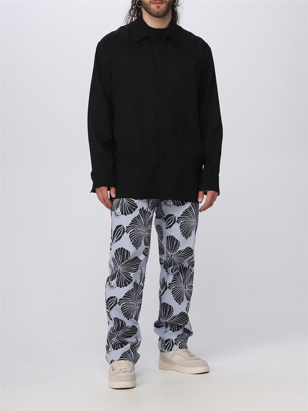 엠에스지엠 SS23 Msgm viscose trousers MP06X237009 99 Black