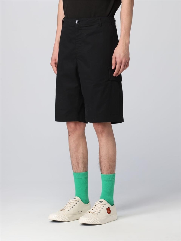 겐조 SS23 Kenzo shorts in printed cotton FD55SH2359RO 99 Black