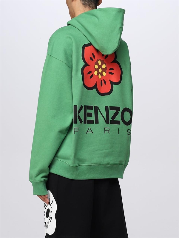 겐조 SS23 Kenzo Boke Flower Cotton Sweatshirt FD55SW4444ME 57 Green