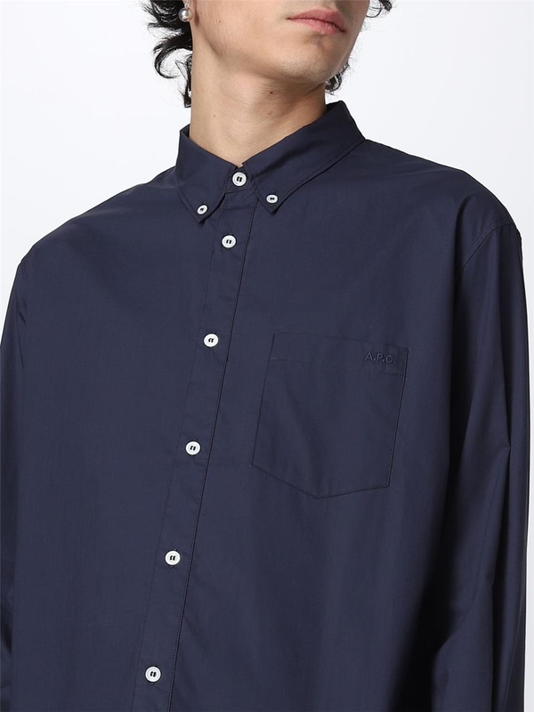 아페쎄 SS23 APC poplin shirt COEBDH12509 IAK Blue