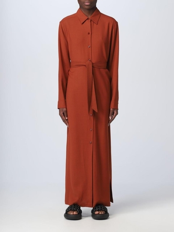 아페쎄 SS23 Apc dress in viscose and wool VIAJKF35001 EAF Terracotta