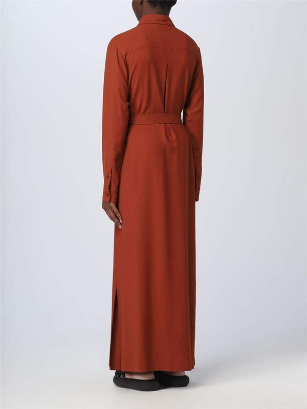 아페쎄 SS23 Apc dress in viscose and wool VIAJKF35001 EAF Terracotta