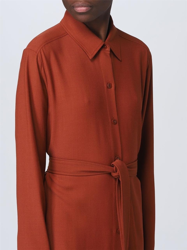 아페쎄 SS23 Apc dress in viscose and wool VIAJKF35001 EAF Terracotta