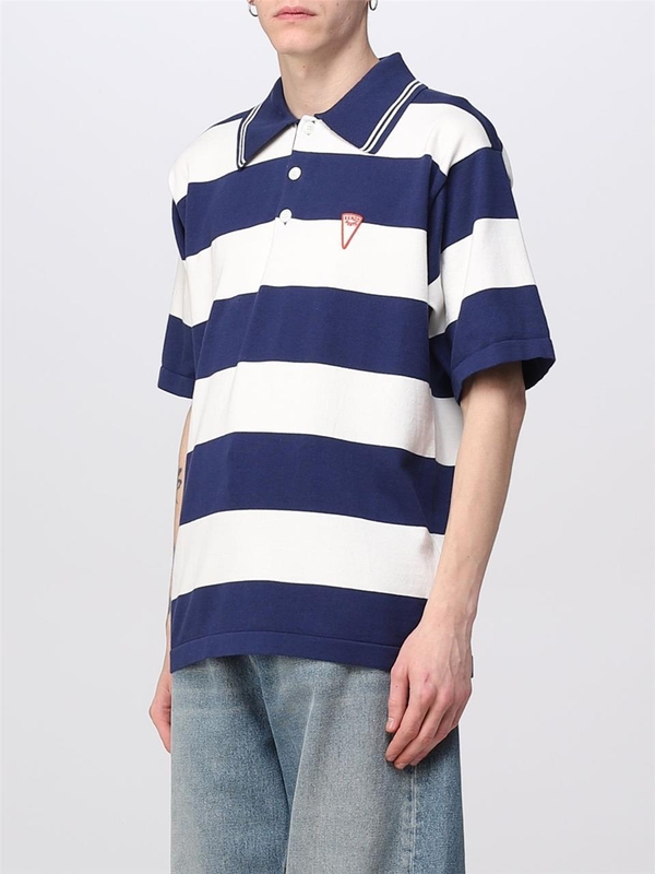 겐조 SS23 Kenzo cotton polo FD55PU3713CN 77 Blue