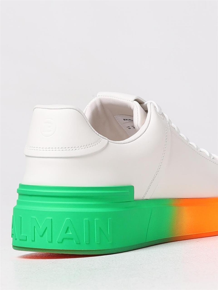 발망 SS23 Sneakers Balmain in pelle AM1VI288LCVG GCS White