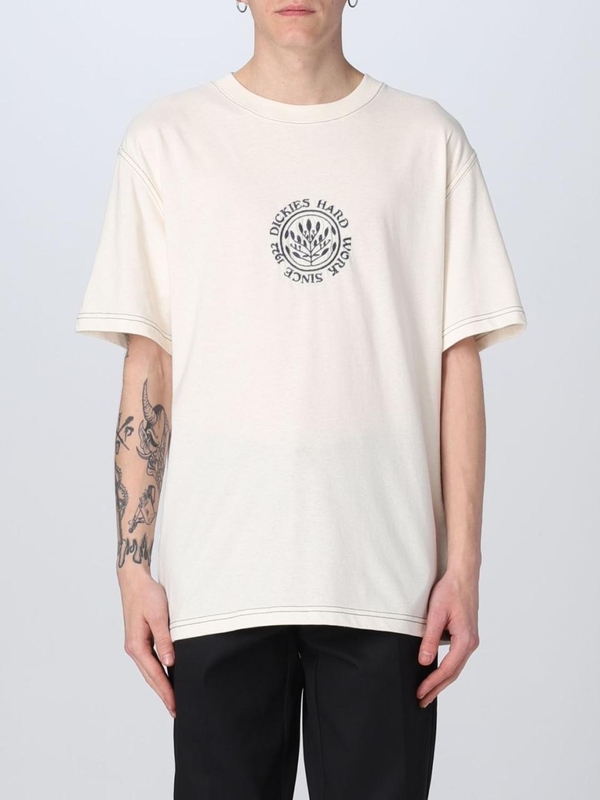 디키즈 SS23 T-shirt Dickies con logo DK0A4Y8U C58 Cream