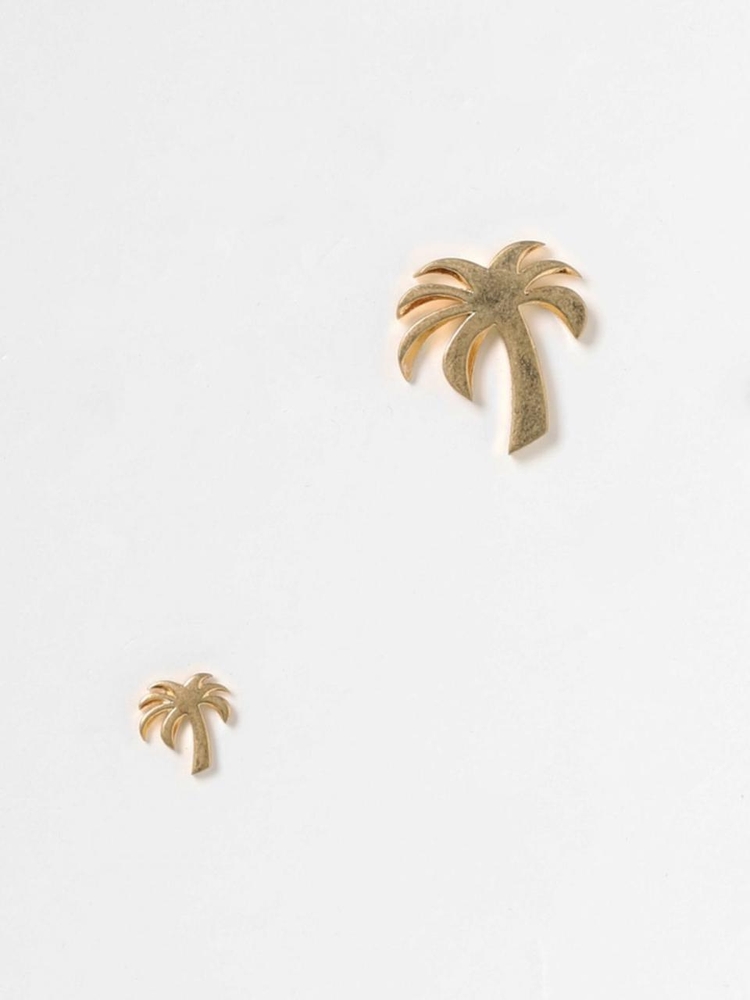 팜 엔젤스 SS23 Palm Palm Angels Metal Earrings PWOD017S23MAT001 7676 Gold