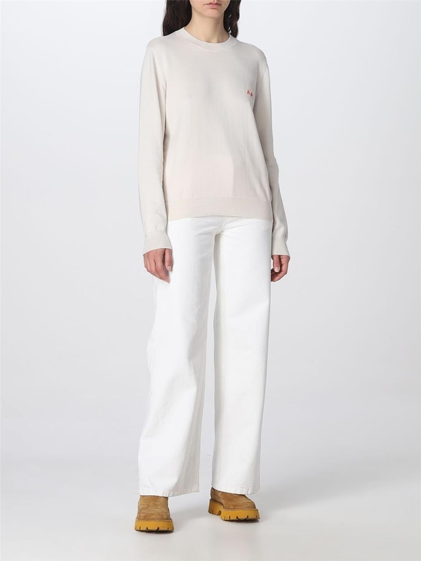 아페쎄 SS23 Elizabeth APC jeans in cotton denim COFCNF09181 AAC White