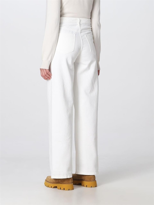 아페쎄 SS23 Elizabeth APC jeans in cotton denim COFCNF09181 AAC White