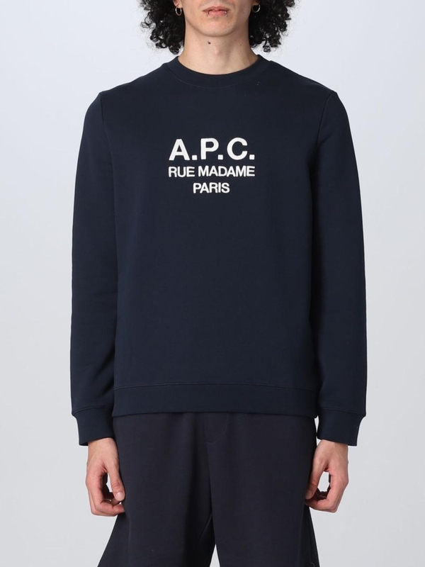 아페쎄 SS23 APC Cotton Sweatshirt COEZDH27500 IAJ Blue