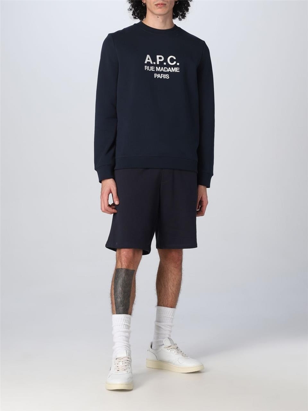 아페쎄 SS23 APC Cotton Sweatshirt COEZDH27500 IAJ Blue