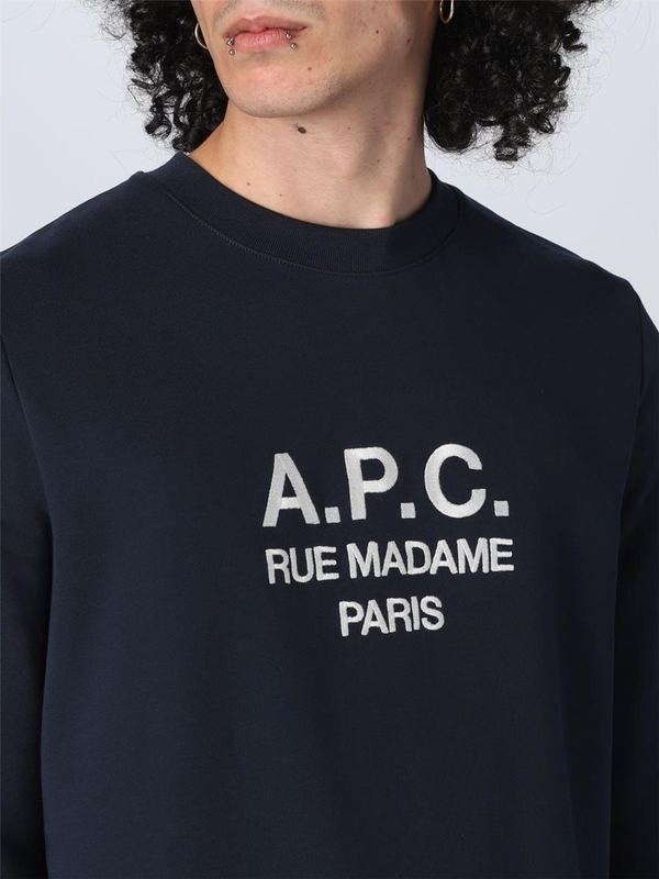 아페쎄 SS23 APC Cotton Sweatshirt COEZDH27500 IAJ Blue