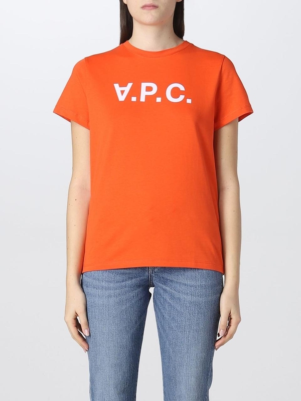 아페쎄 SS23 T-shirt A.P.C. in cotone COBQXF26944 GAN Orange