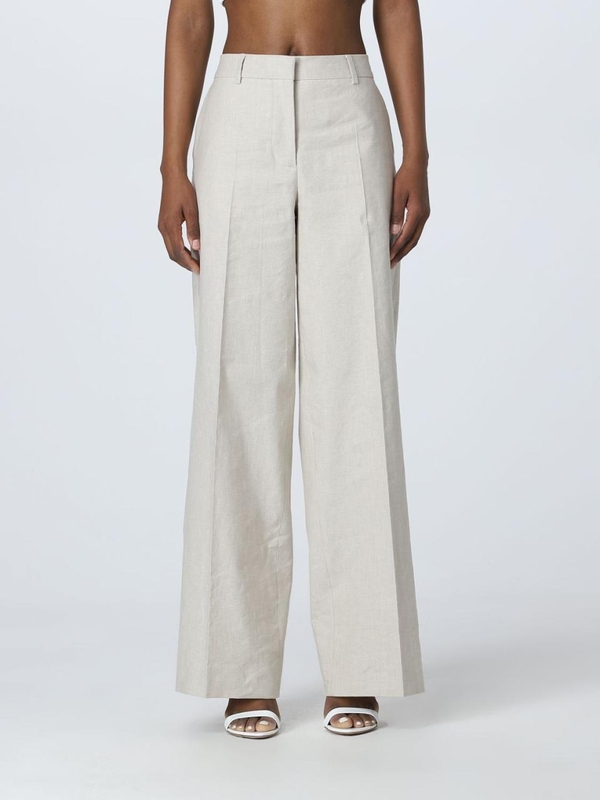 캘빈 클라인 SS23 Calvin Klein Linen Blend Trousers K20K205226 ACN Cream