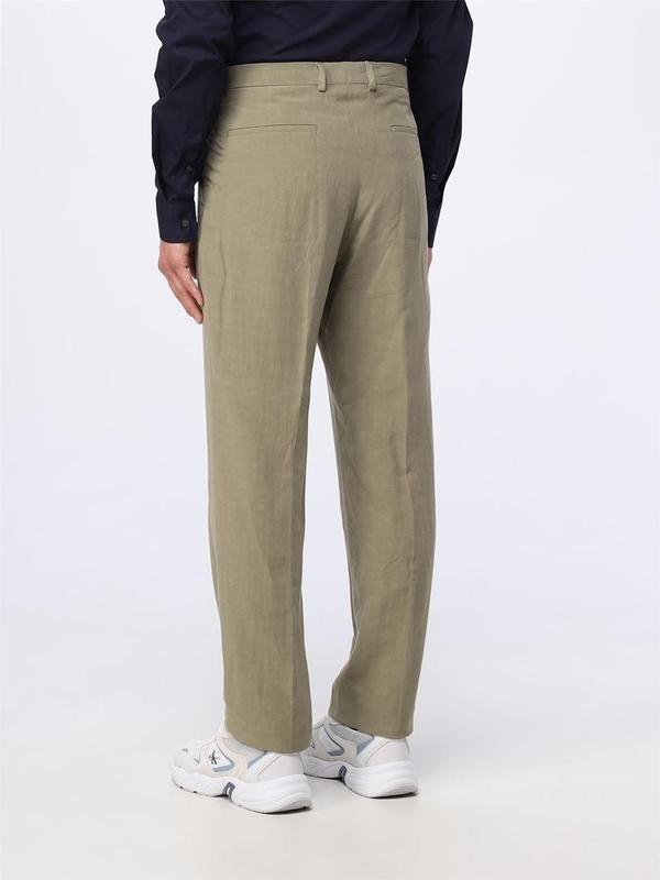 캘빈 클라인 SS23 Calvin Klein Linen Trousers K10K111995 MSS Green