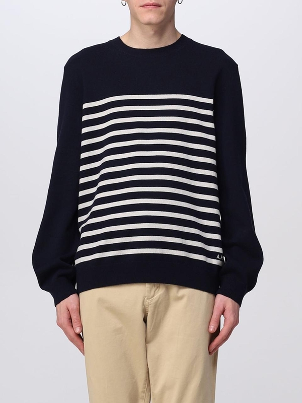 아페쎄 SS23 Apc cotton and cashmere sweater WSAAZH23156 IAK Blue