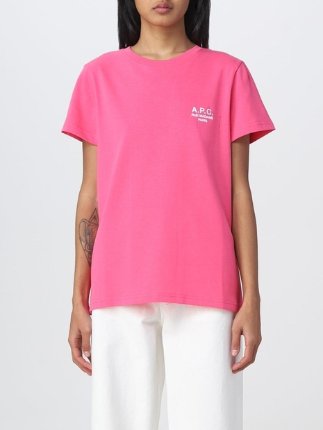 아페쎄 SS23 T-Shirt A.P.C. in cotone COEZCF26848 FAC Pink