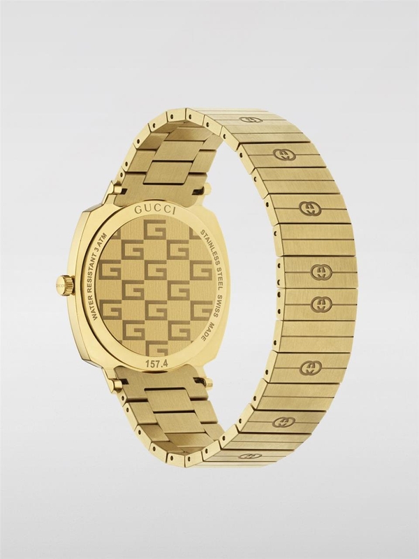 구찌 SS22 Gucci Mens Watch YA157409 GOLD Gold