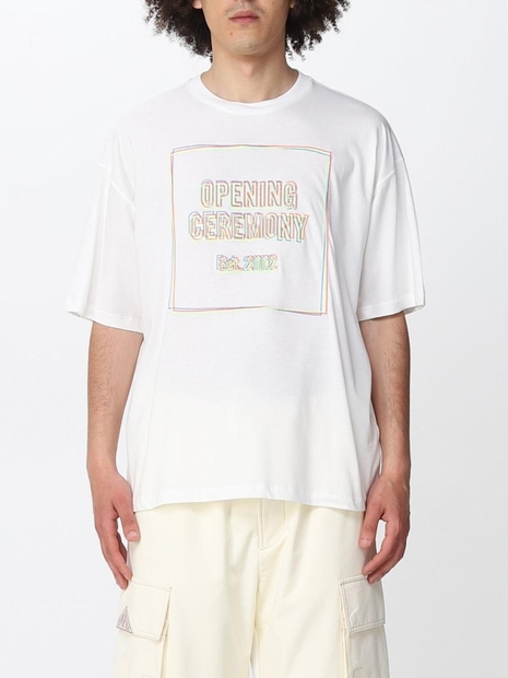 오프닝 세레모니 SS22 T-shirt Opening Ceremony con logo YMAA001S22JER008 0184 White