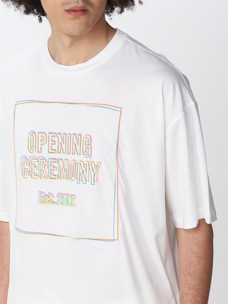 오프닝 세레모니 SS22 T-shirt Opening Ceremony con logo YMAA001S22JER008 0184 White