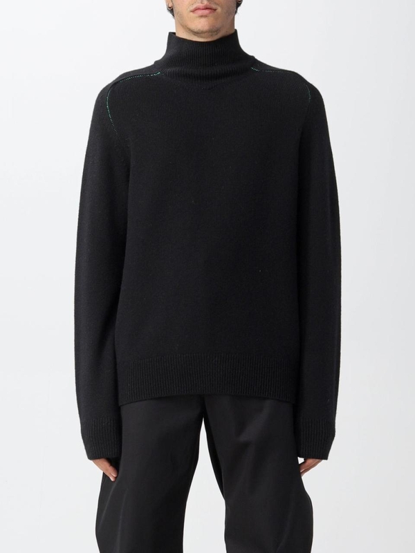 보테가베네타 FW22 Bottega Veneta Basic Mock Neck Sweater 704896V07J0 1000 Black