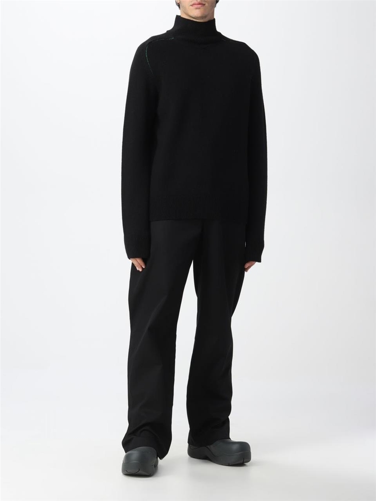 보테가베네타 FW22 Bottega Veneta Basic Mock Neck Sweater 704896V07J0 1000 Black