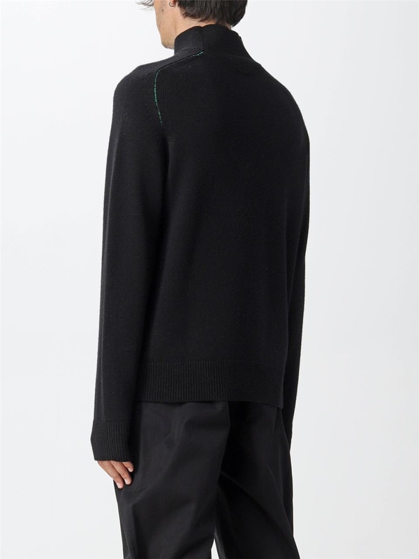 보테가베네타 FW22 Bottega Veneta Basic Mock Neck Sweater 704896V07J0 1000 Black