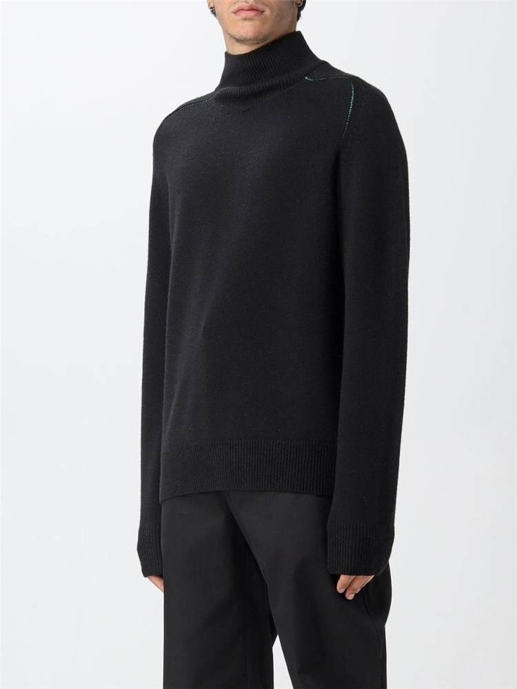 보테가베네타 FW22 Bottega Veneta Basic Mock Neck Sweater 704896V07J0 1000 Black