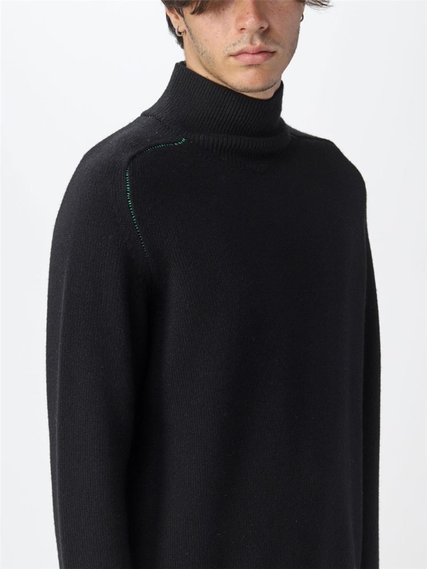 보테가베네타 FW22 Bottega Veneta Basic Mock Neck Sweater 704896V07J0 1000 Black