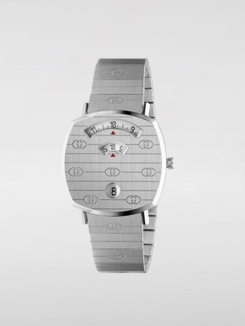 구찌 FW20 Gucci Grip Watch with GG Engravings YA157401 Steel