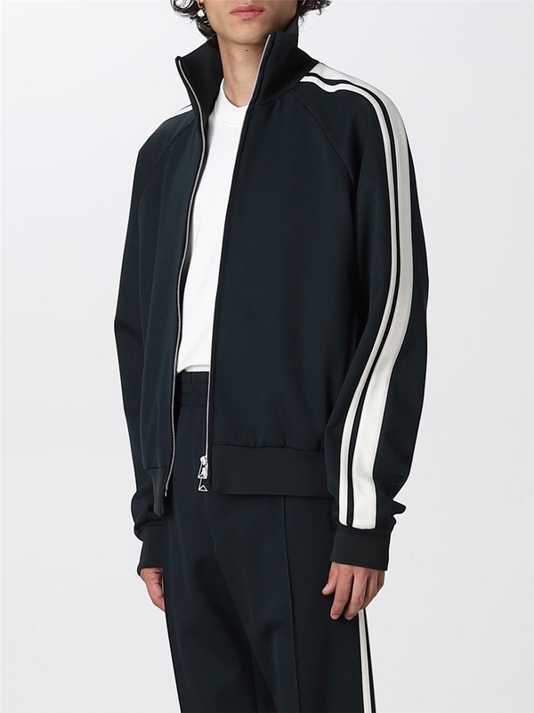 보테가베네타 FW22 Bottega Veneta jogging sweatshirt with striped bands 696359V19M0 3413 Ink